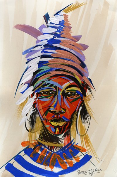 Am I an Aborigin 2, 2008 by Oglafa Ebitari Perrin